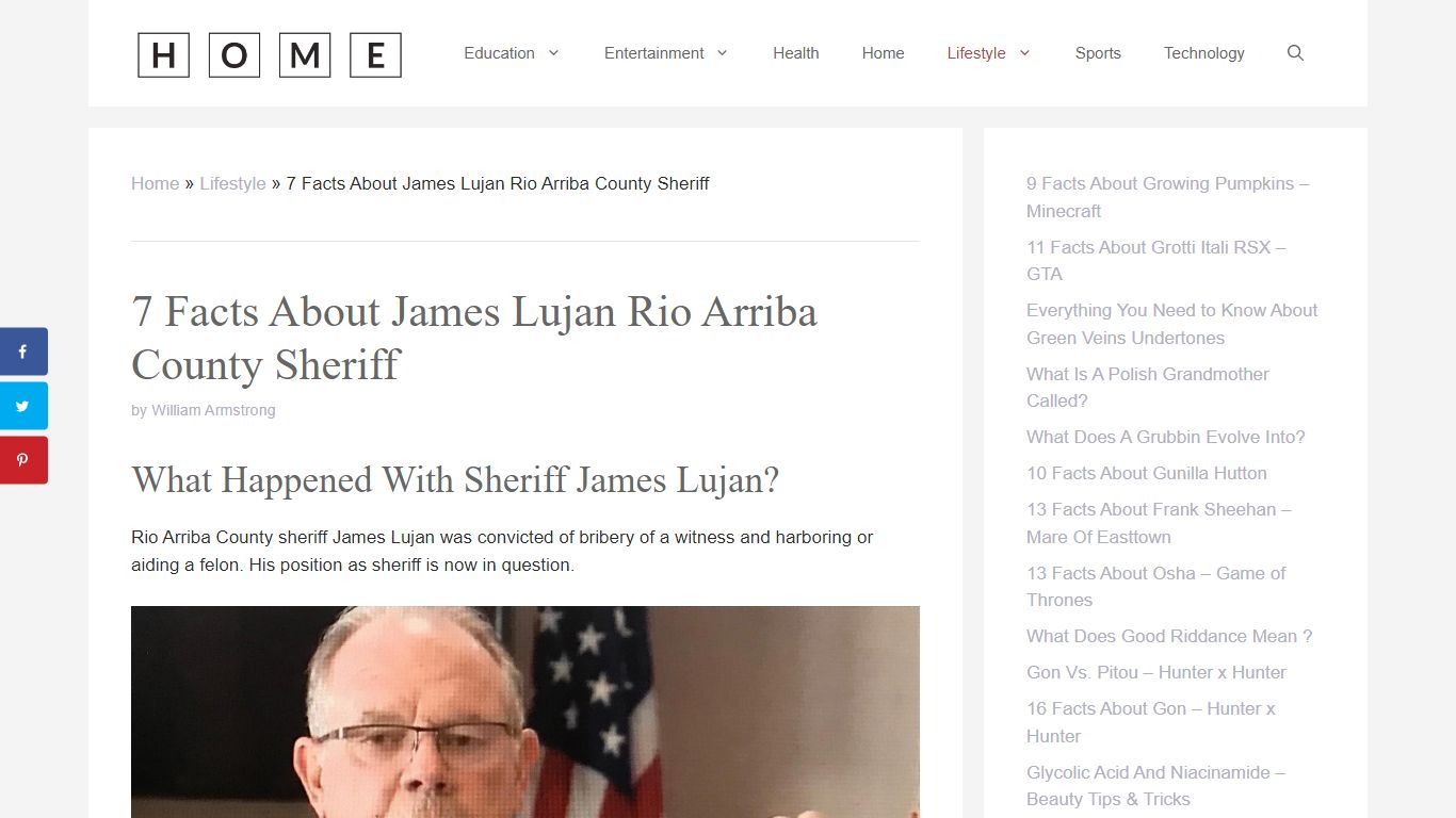 7 Facts About James Lujan Rio Arriba County Sheriff - H.O.M.E.